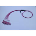 MPO/PC-LC/Upc 12 Fiber Optic Mini Round Om4-550 Magenta Patchcords